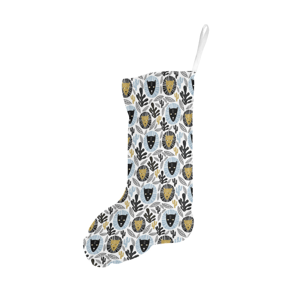Lion Pattern Print Design 05 Christmas Stocking