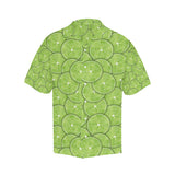 Slices of Lime pattern Men's All Over Print Hawaiian Shirt