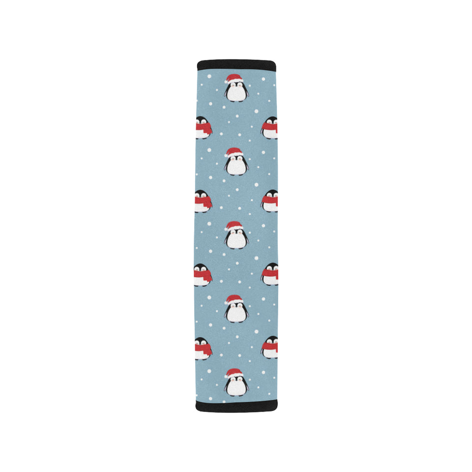 Cute penguin christmas snow pattern Car Seat Belt Cover