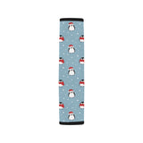 Cute penguin christmas snow pattern Car Seat Belt Cover