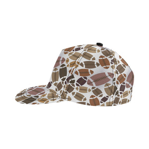 American football ball pattern All Over Print Snapback Cap