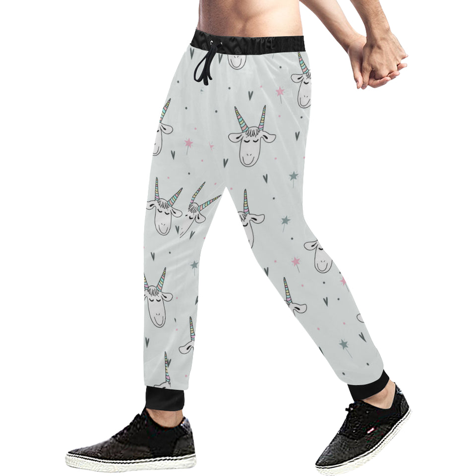 Cute goat design pattern Unisex Casual Sweatpants