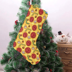 Pizza texture pattern Christmas Stocking
