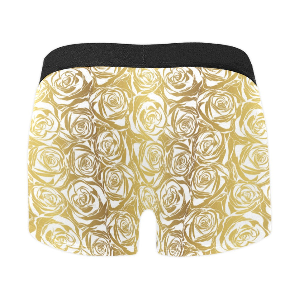 Rose Pattern Print Design 05 Men's All Over Print Boxer Briefs Men's Underwear