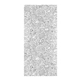 Cartoon hand drawn ice cream black white Beach Towel