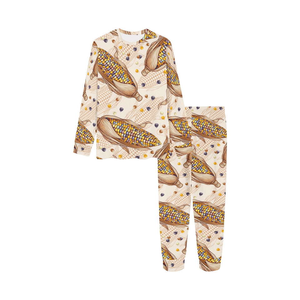 Corn Pattern Print Design 03 Kids' Boys' Girls' All Over Print Pajama Set
