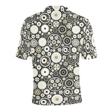 Gear Pattern Print Design 02 Men's All Over Print Polo Shirt