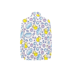 Duck Pattern Print Design 01 Women's Long Sleeve Polo Shirt