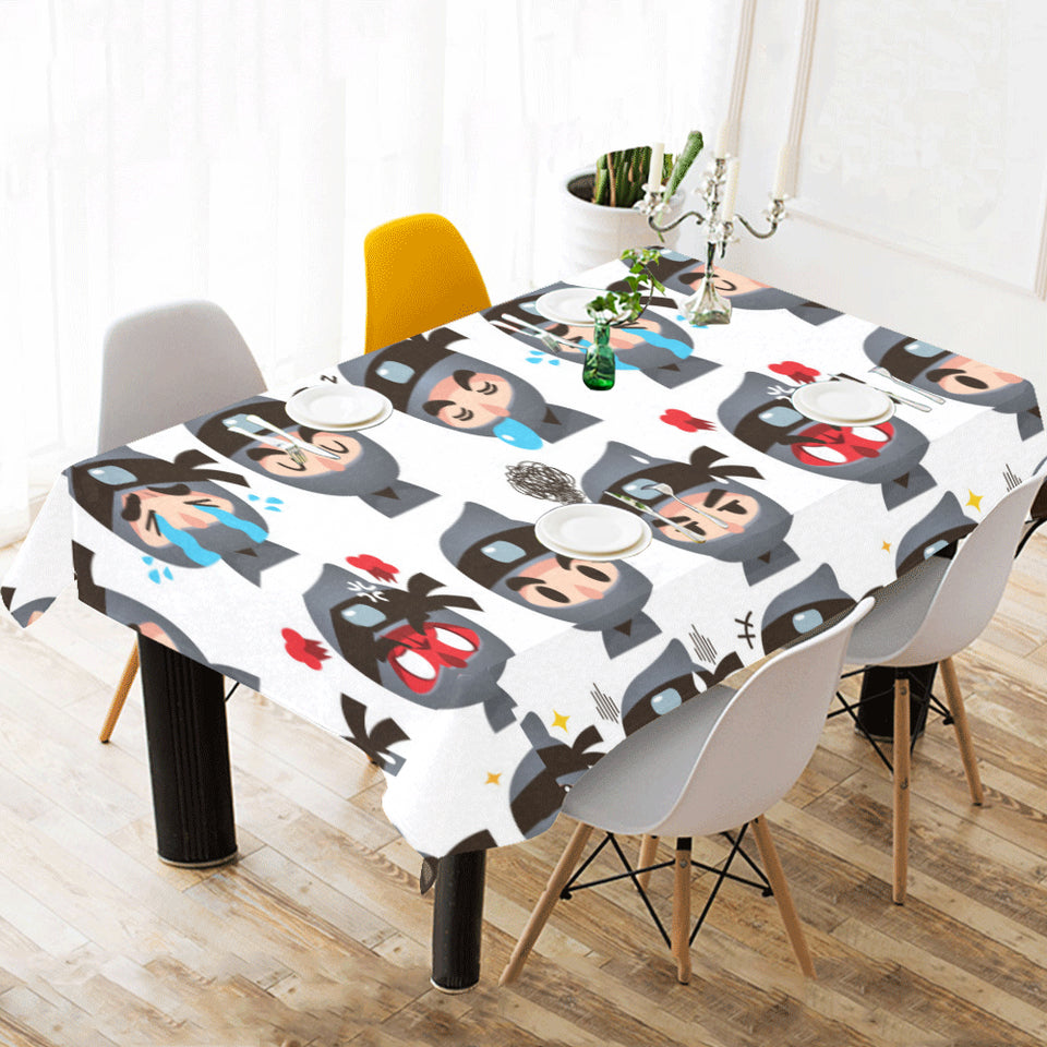 Cute ninja design pattern Tablecloth