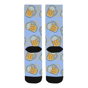 Beer pattern Crew Socks