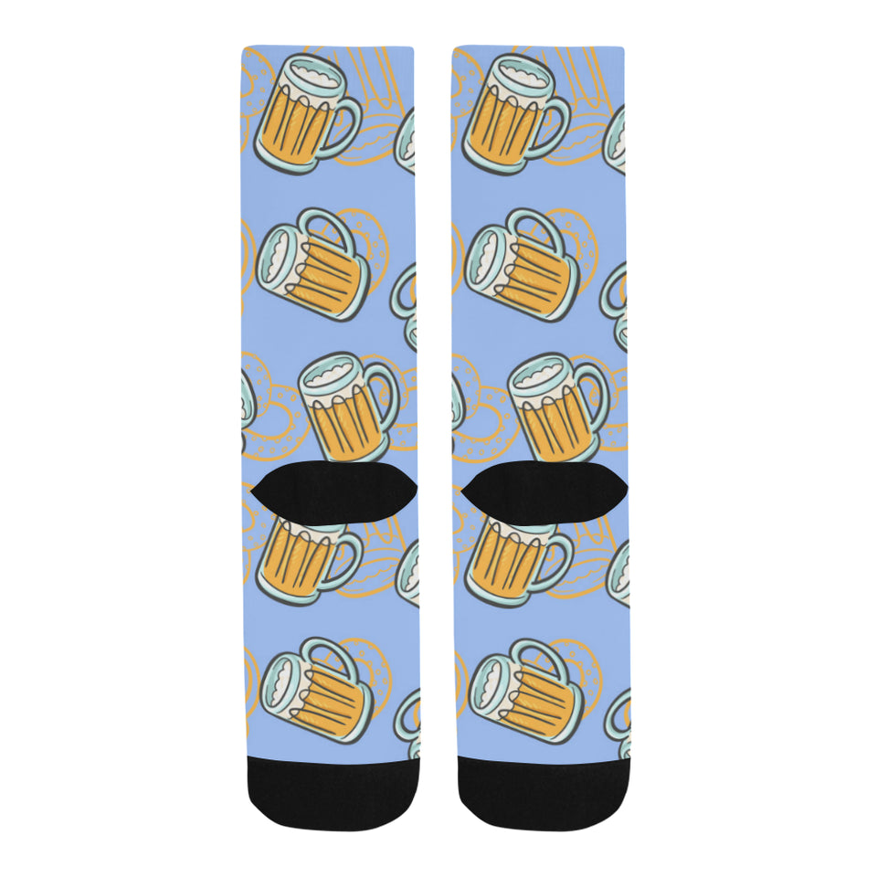 Beer pattern Crew Socks