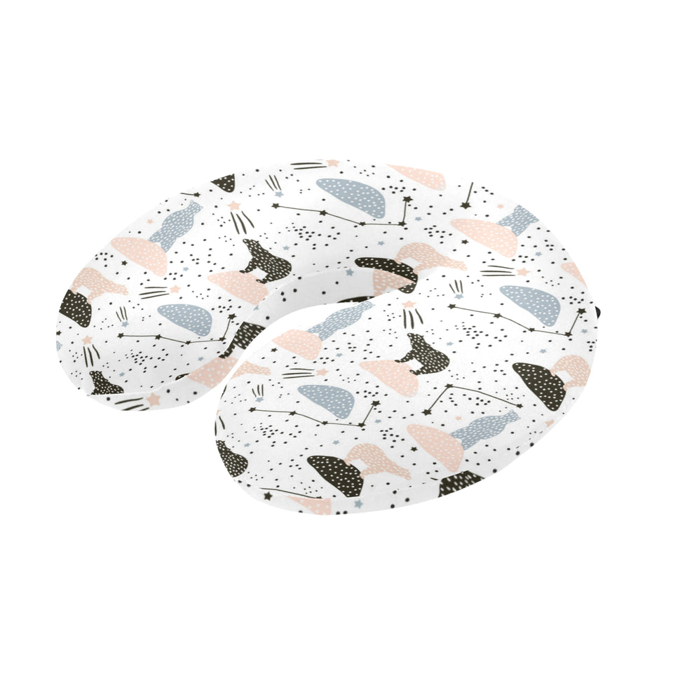 Polar bears star poka dot pattern U-Shaped Travel Neck Pillow