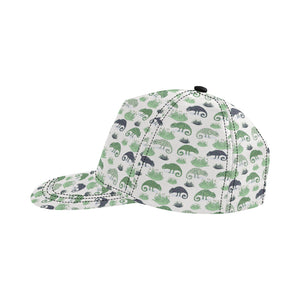 Chameleon lizard succulent plant pattern All Over Print Snapback Cap