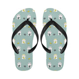 Cute hamster cheese pattern Unisex Flip Flops