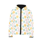 colorful onions white background Kids' Boys' Girls' Padded Hooded Jacket