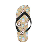 Cow bottle of milk pattern Unisex Flip Flops