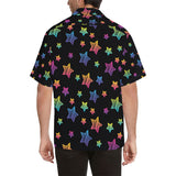 Colorful star pattern Men's All Over Print Hawaiian Shirt