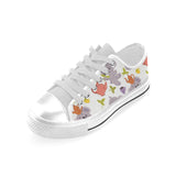 Cute koalas teapots tea Men's Low Top Canvas Shoes White