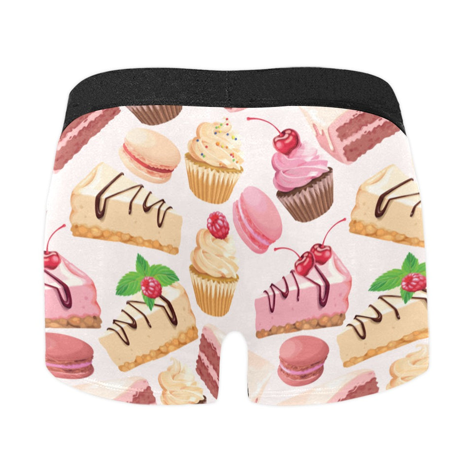 Cake cupcake sweets pattern Men's All Over Print Boxer Briefs Men's Underwear