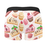 Cake cupcake sweets pattern Men's All Over Print Boxer Briefs Men's Underwear