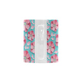 3D sakura cherry blossom pattern Classical White Mug (Fulfilled In US)