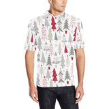 Cute Christmas tree pattern Men's All Over Print Polo Shirt
