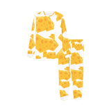Cheese slice pattern Kids' Boys' Girls' All Over Print Pajama Set