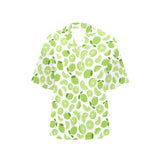 Lime design pattern Women's All Over Print Hawaiian Shirt