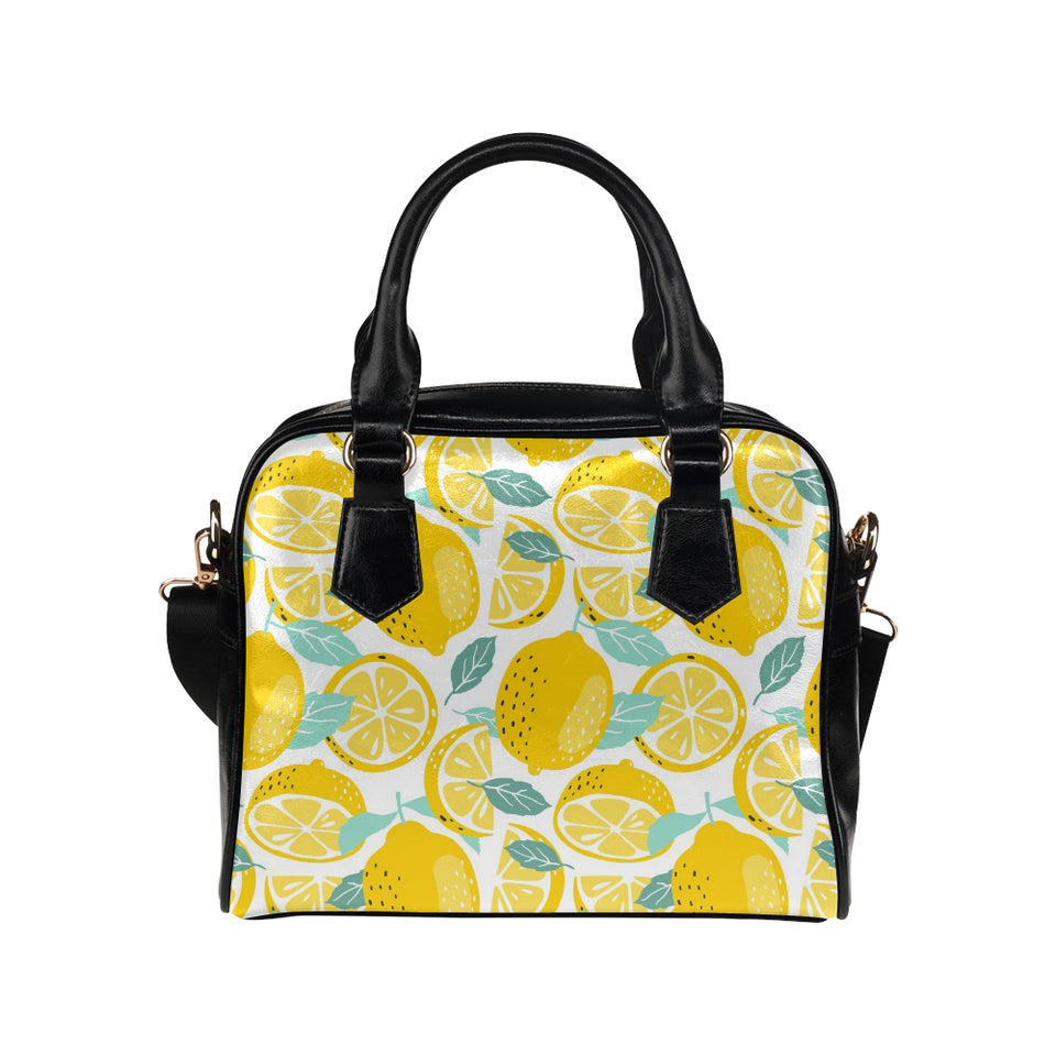 lemon design pattern Shoulder Handbag
