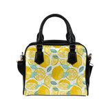 lemon design pattern Shoulder Handbag