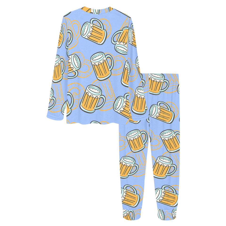 Beer pattern Women's All Over Print Pajama Set