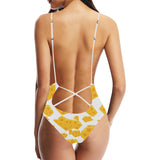 Cheese slice pattern Women's One-Piece Swimsuit