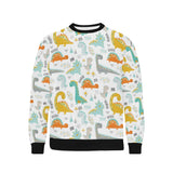 Cute funny kids dinosaurs pattern Men's Crew Neck Sweatshirt