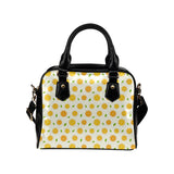 oranges leaves pattern Shoulder Handbag