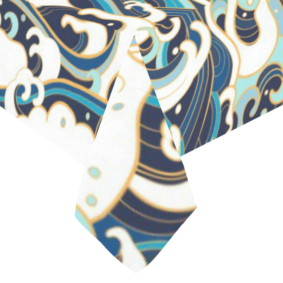 Japanese wave pattern Tablecloth