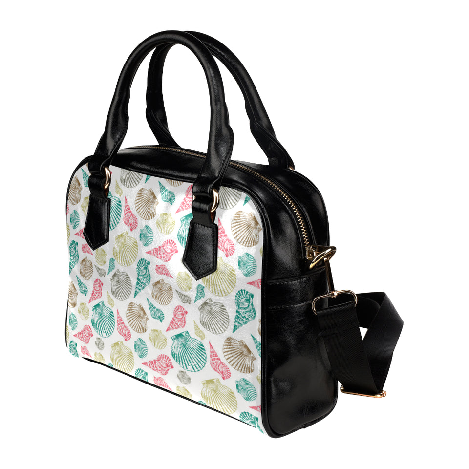 Colorful shell pattern Shoulder Handbag