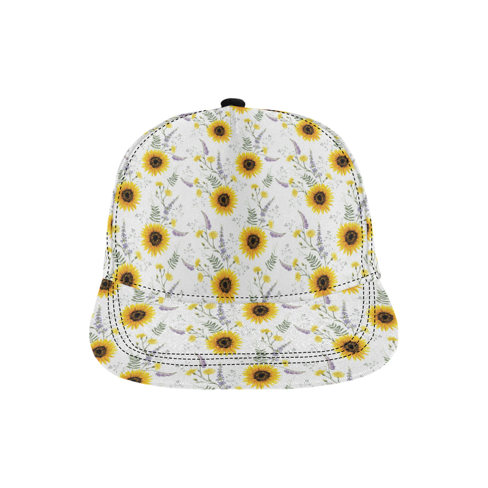 beautiful sunflowers pattern All Over Print Snapback Cap