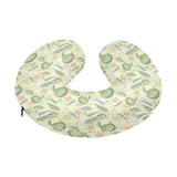 Hand drawn sea turtle fish pattern U-Shaped Travel Neck Pillow