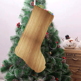 Wood Printed Pattern Print Design 05 Christmas Stocking