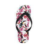 Toucan flower design pattern Unisex Flip Flops
