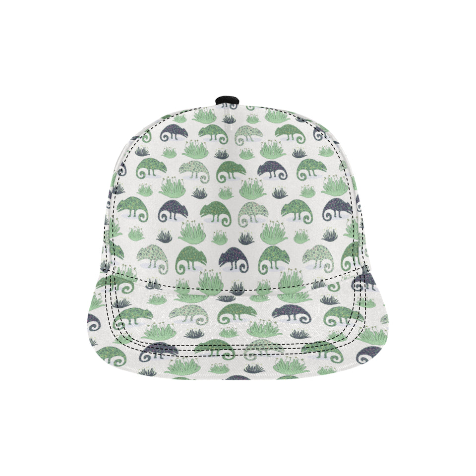 Chameleon lizard succulent plant pattern All Over Print Snapback Cap