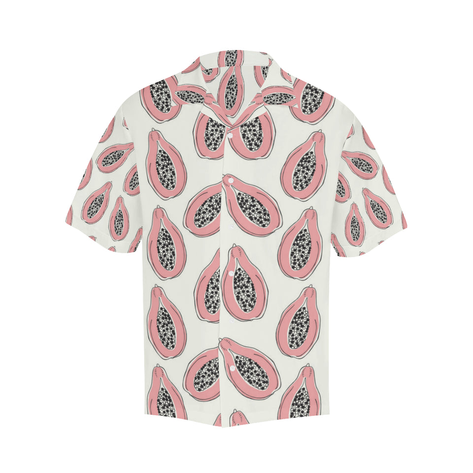 papaya pattern Men's All Over Print Hawaiian Shirt