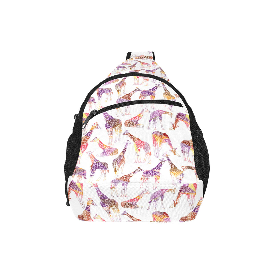 Giraffe Pattern Print Design 02 All Over Print Chest Bag