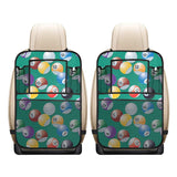 Billiard Ball Pattern Print Design 01 Car Seat Back Organizer