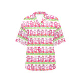 Teddy Bear Pattern Print Design 04 Women's All Over Print Hawaiian Shirt