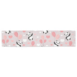 Cute panda ballon heart pattern Table Runner