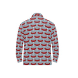 Sausage Pattern Print Design 02 Men's Long Sleeve Polo Shirt