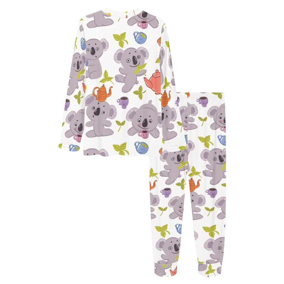 Cute koalas teapots tea Women's All Over Print Pajama Set
