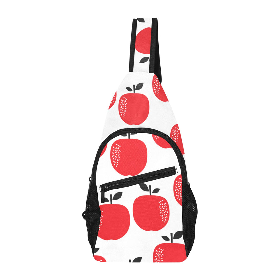 red apples white background All Over Print Chest Bag