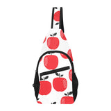 red apples white background All Over Print Chest Bag